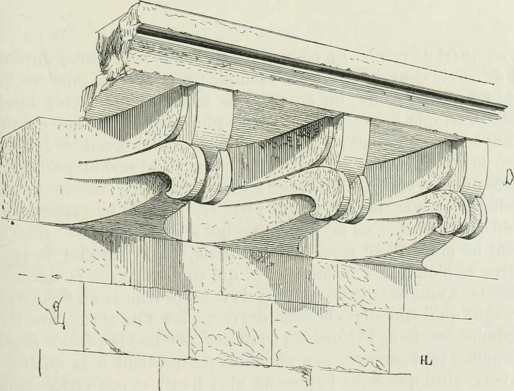 An illustration from Dictionnaire raisonné de l'architecture française du XIe au XVIe siècle, 1875, leaf 334