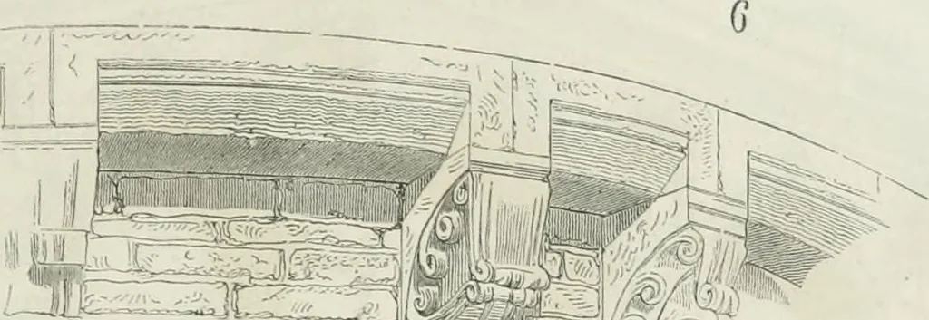 An illustration from Dictionnaire raisonné de l'architecture française du XIe au XVIe siècle, 1875, leaf 336