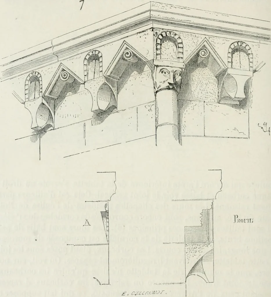 An illustration from Dictionnaire raisonné de l'architecture française du XIe au XVIe siècle, 1875, leaf 337