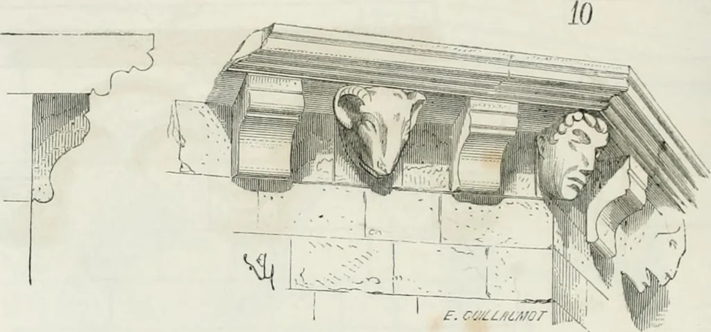 An illustration from Dictionnaire raisonné de l'architecture française du XIe au XVIe siècle, 1875, leaf 339