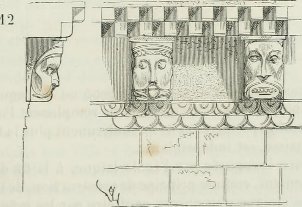 An illustration from Dictionnaire raisonné de l'architecture française du XIe au XVIe siècle, 1875, leaf 340