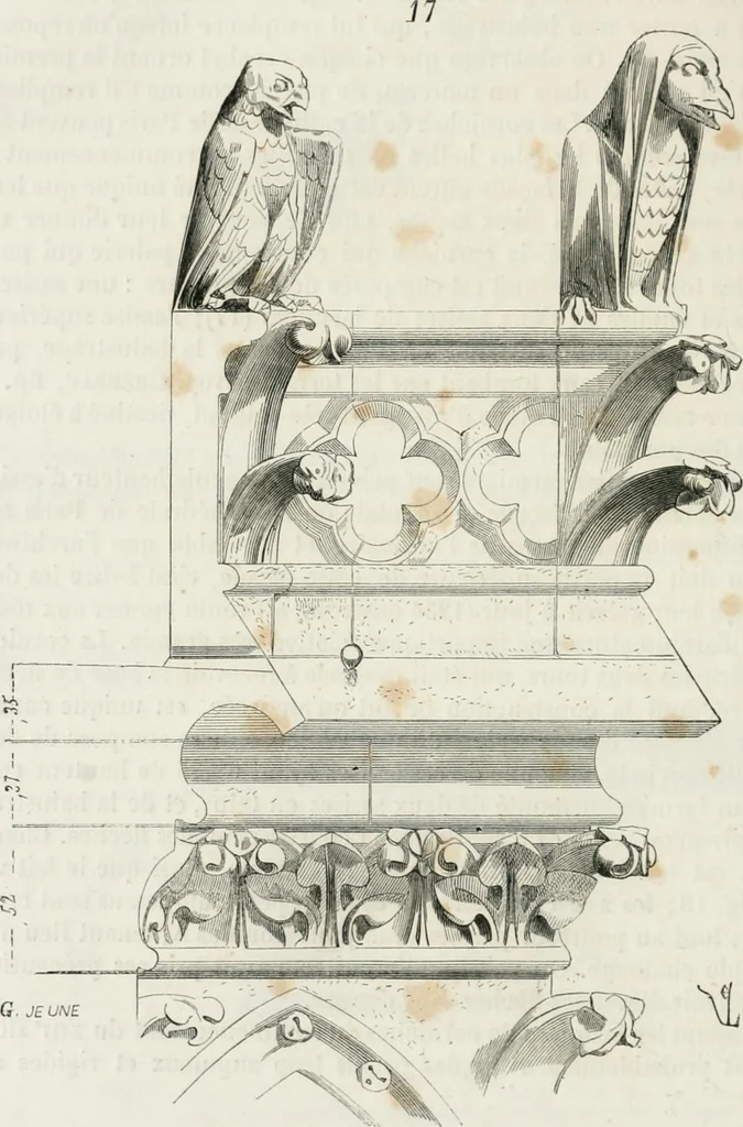 An illustration from Dictionnaire raisonné de l'architecture française du XIe au XVIe siècle, 1875, leaf 345