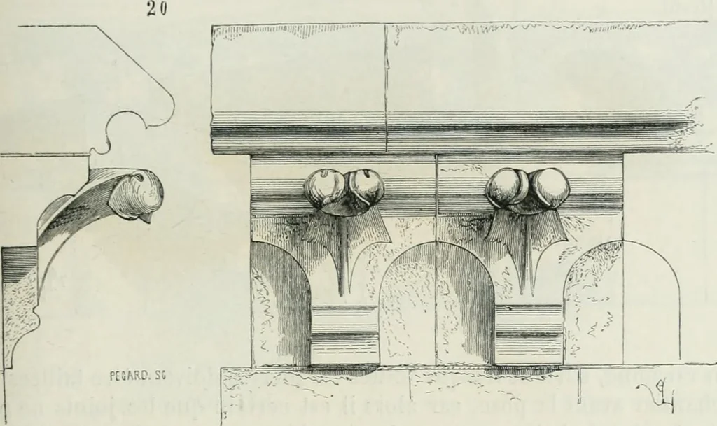 An illustration from Dictionnaire raisonné de l'architecture française du XIe au XVIe siècle, 1875, leaf 348