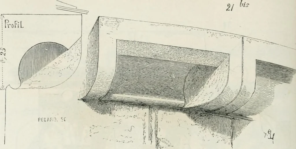 An illustration from Dictionnaire raisonné de l'architecture française du XIe au XVIe siècle, 1875, leaf 349