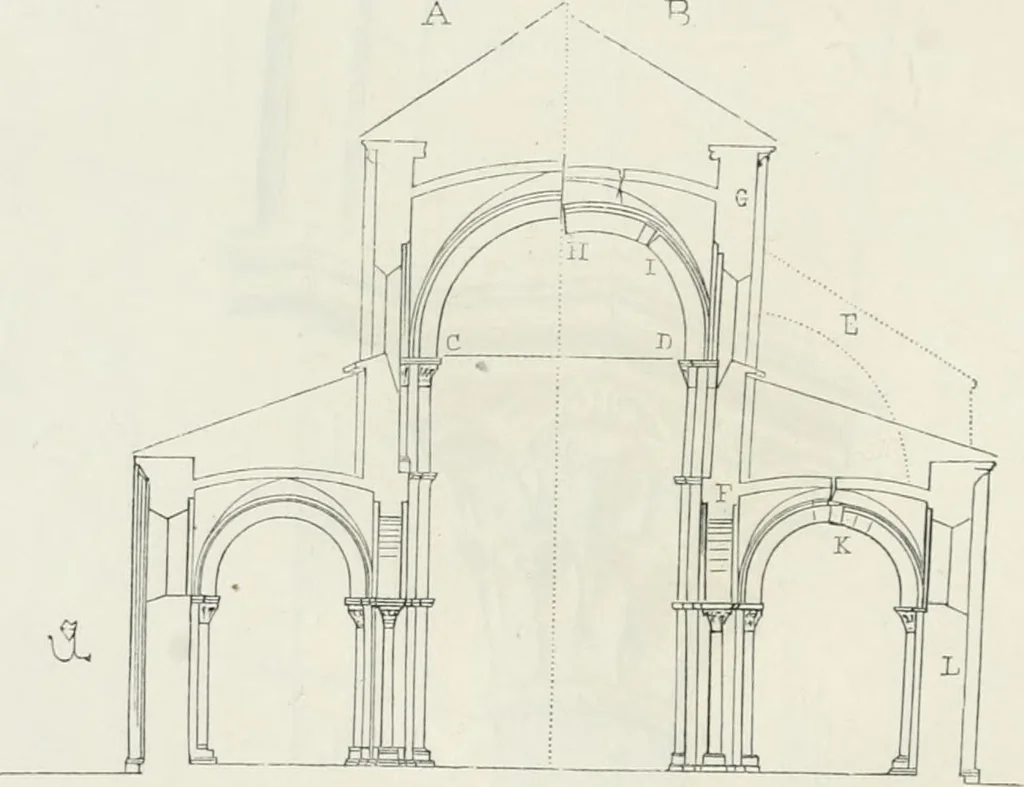 An illustration from Dictionnaire raisonné de l'architecture française du XIe au XVIe siècle, 1875, leaf 35