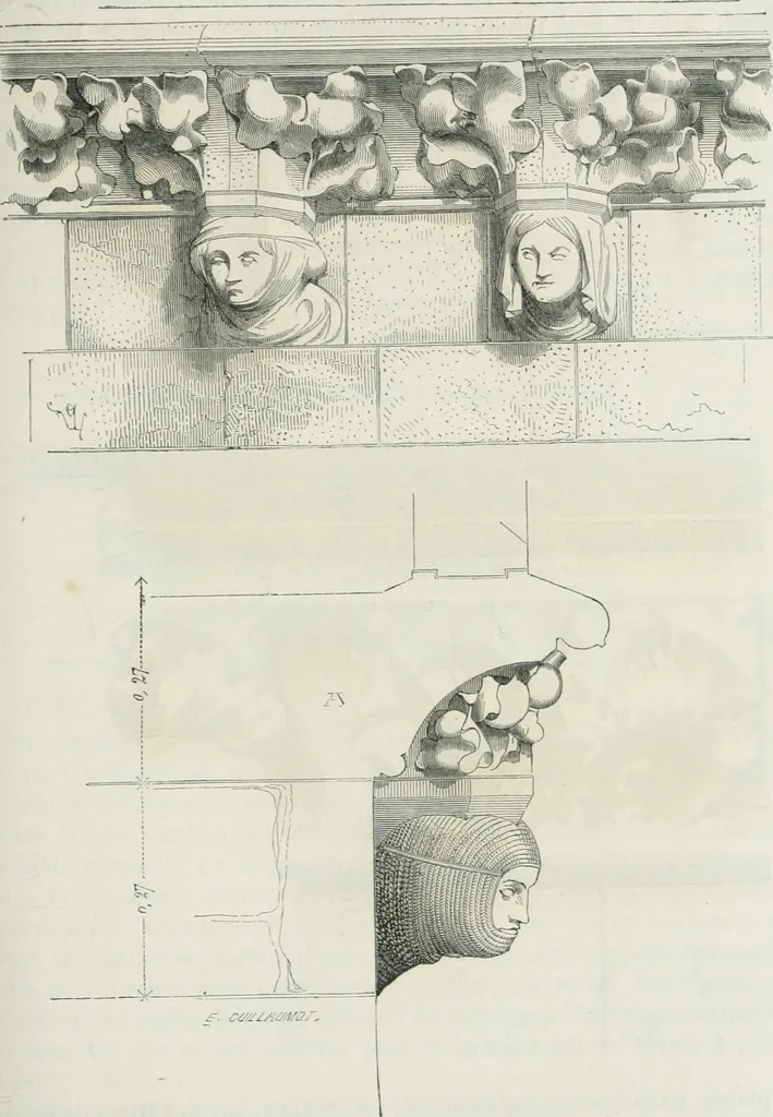 An illustration from Dictionnaire raisonné de l'architecture française du XIe au XVIe siècle, 1875, leaf 350