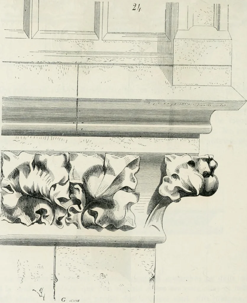 An illustration from Dictionnaire raisonné de l'architecture française du XIe au XVIe siècle, 1875, leaf 351