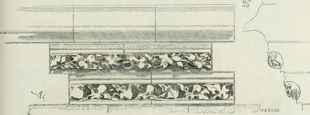 An illustration from Dictionnaire raisonné de l'architecture française du XIe au XVIe siècle, 1875, leaf 352