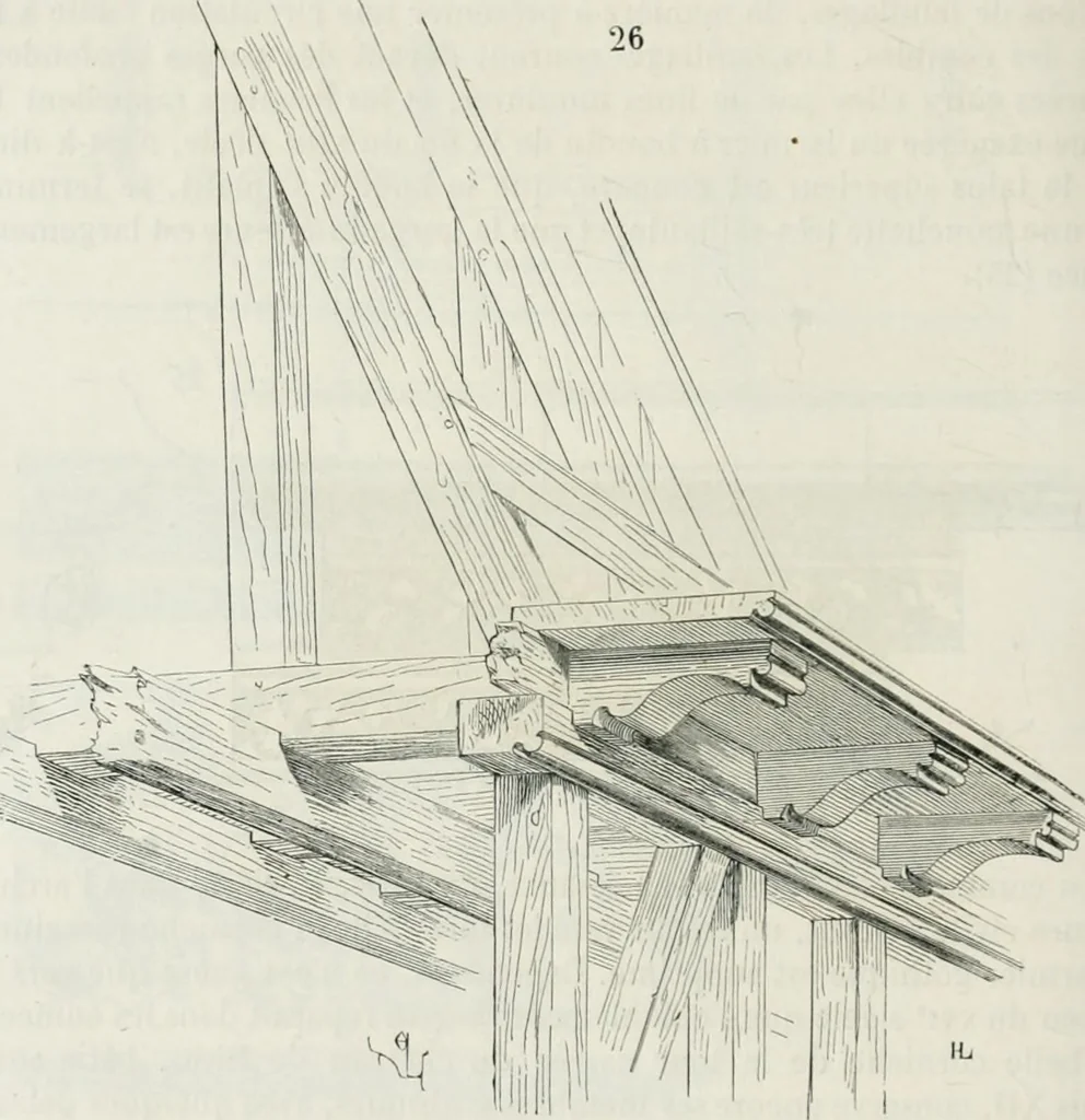An illustration from Dictionnaire raisonné de l'architecture française du XIe au XVIe siècle, 1875, leaf 353