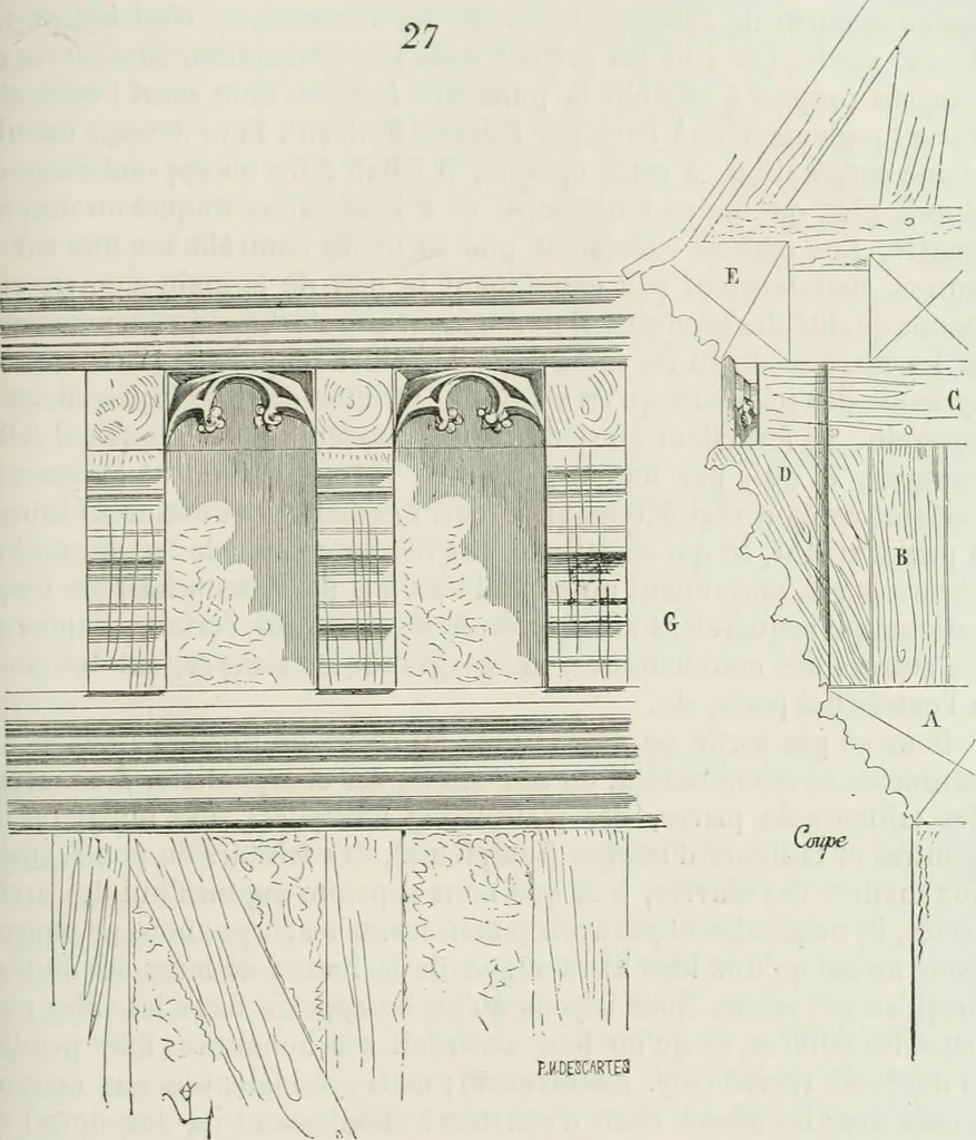 An illustration from Dictionnaire raisonné de l'architecture française du XIe au XVIe siècle, 1875, leaf 354