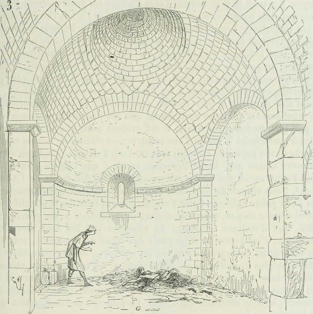 An illustration from Dictionnaire raisonné de l'architecture française du XIe au XVIe siècle, 1875, leaf 358