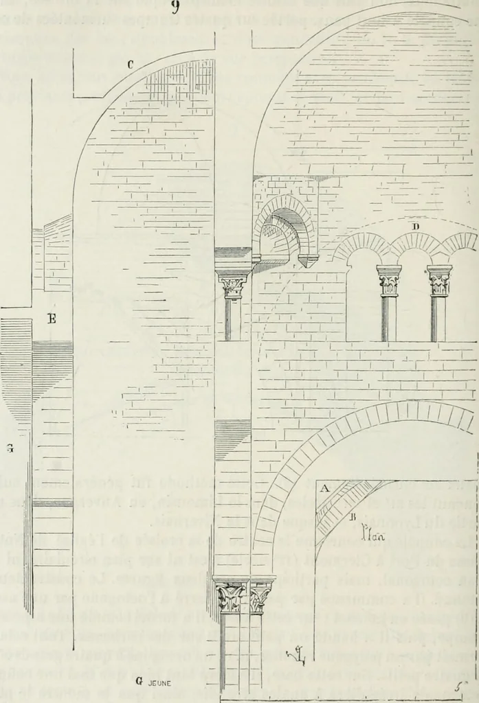 An illustration from Dictionnaire raisonné de l'architecture française du XIe au XVIe siècle, 1875, leaf 365