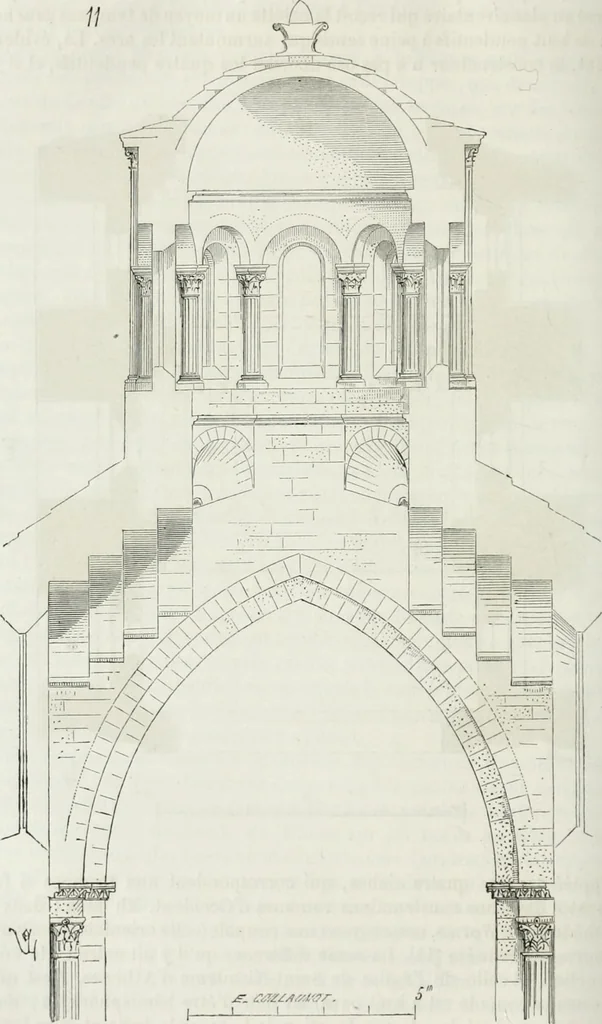 An illustration from Dictionnaire raisonné de l'architecture française du XIe au XVIe siècle, 1875, leaf 371