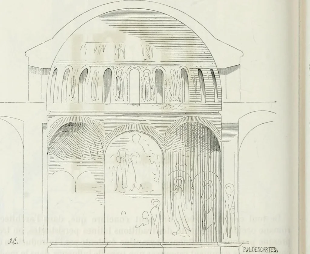 An illustration from Dictionnaire raisonné de l'architecture française du XIe au XVIe siècle, 1875, leaf 373