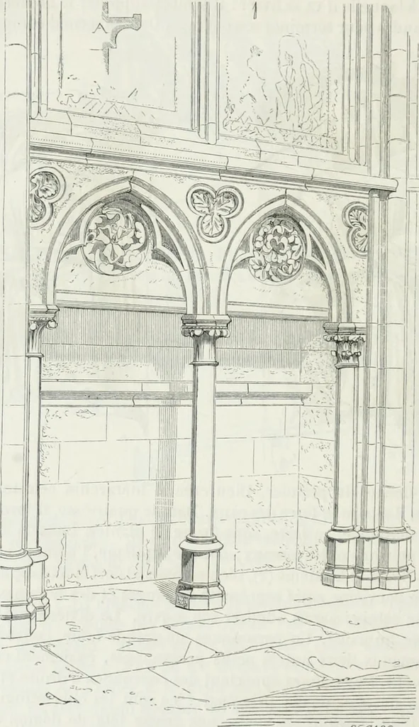 An illustration from Dictionnaire raisonné de l'architecture française du XIe au XVIe siècle, 1875, leaf 381