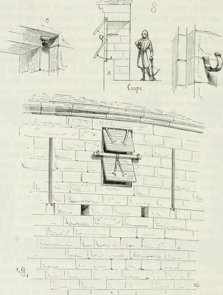 An illustration from Dictionnaire raisonné de l'architecture française du XIe au XVIe siècle, 1875, leaf 391