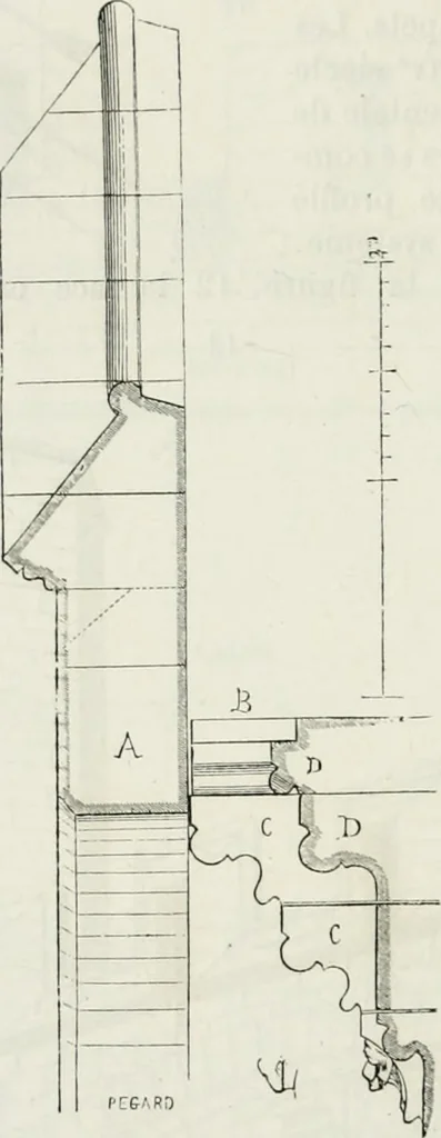 An illustration from Dictionnaire raisonné de l'architecture française du XIe au XVIe siècle, 1875, leaf 395