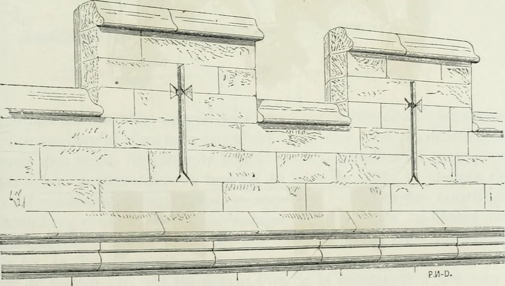 An illustration from Dictionnaire raisonné de l'architecture française du XIe au XVIe siècle, 1875, leaf 396