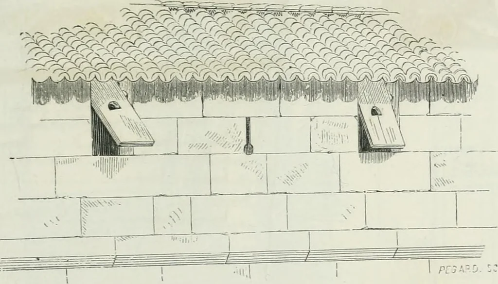An illustration from Dictionnaire raisonné de l'architecture française du XIe au XVIe siècle, 1875, leaf 398