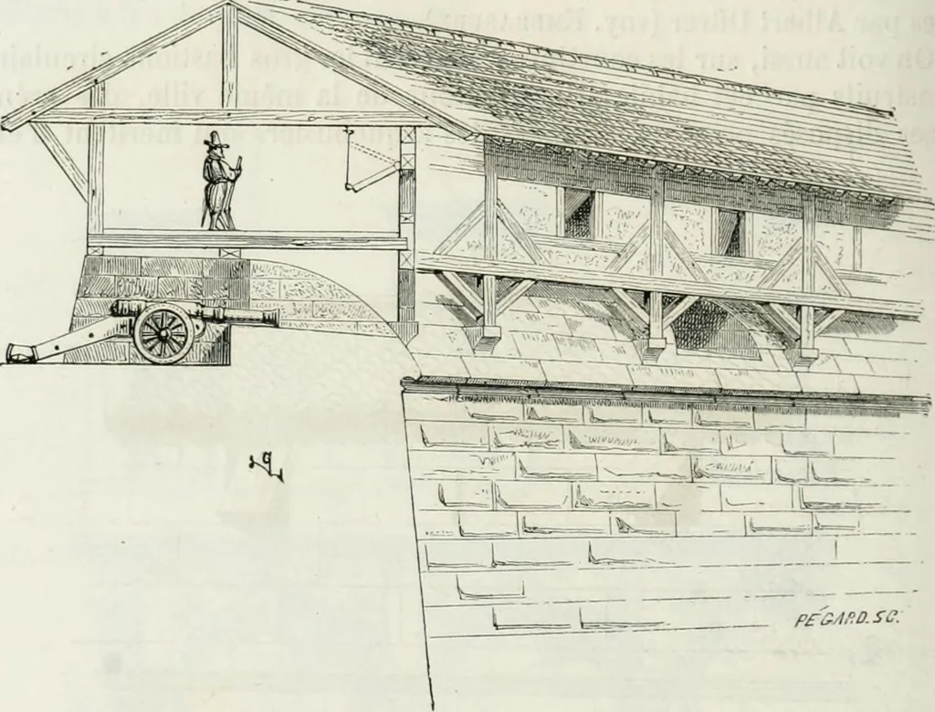 An illustration from Dictionnaire raisonné de l'architecture française du XIe au XVIe siècle, 1875, leaf 399