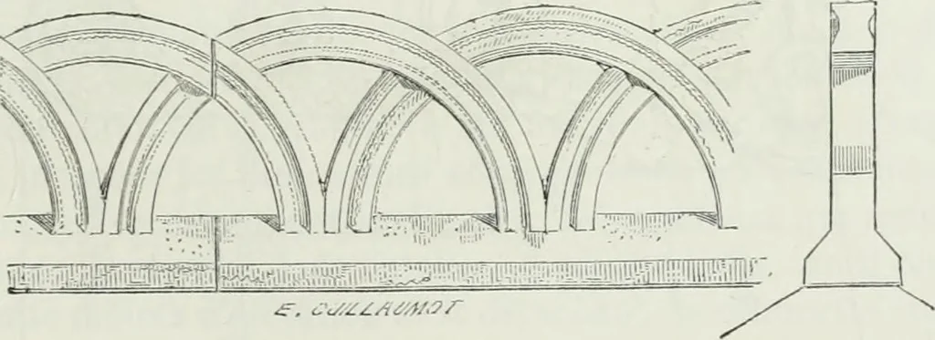 An illustration from Dictionnaire raisonné de l'architecture française du XIe au XVIe siècle, 1875, leaf 402