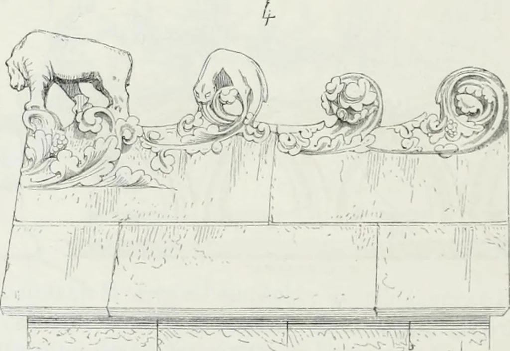 An illustration from Dictionnaire raisonné de l'architecture française du XIe au XVIe siècle, 1875, leaf 403
