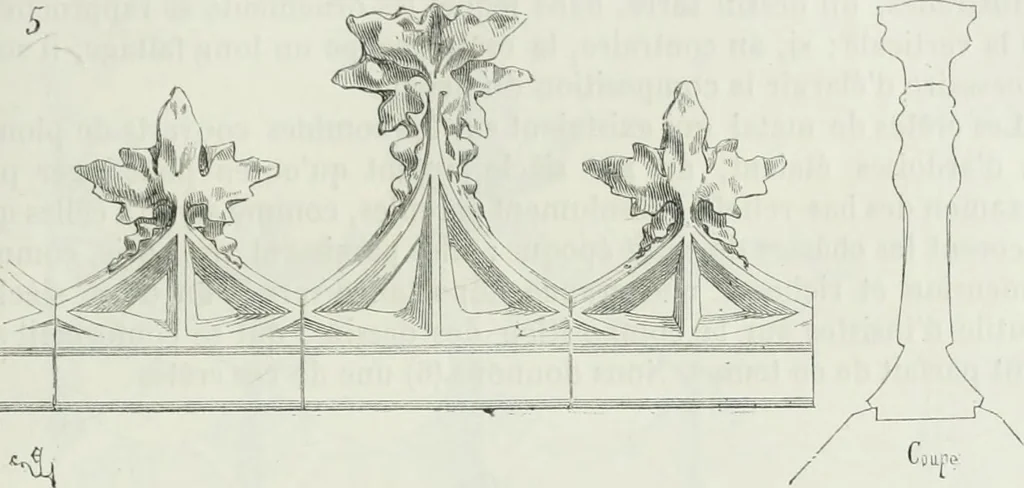 An illustration from Dictionnaire raisonné de l'architecture française du XIe au XVIe siècle, 1875, leaf 404