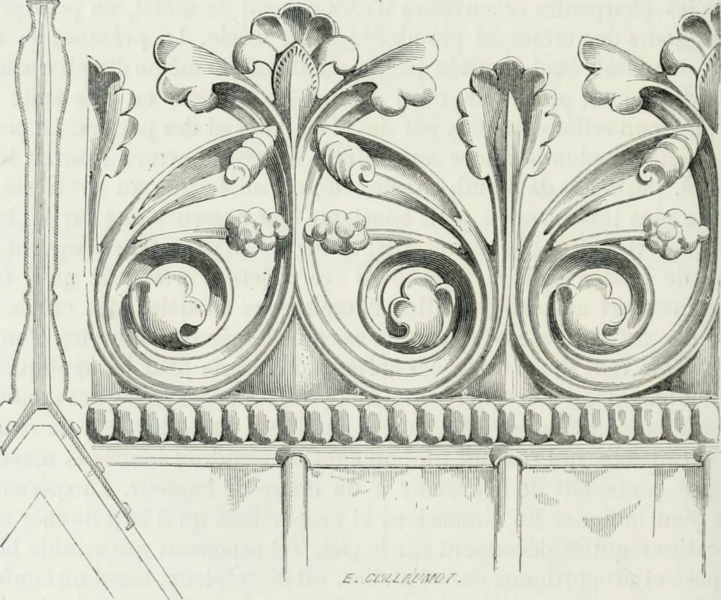 An illustration from Dictionnaire raisonné de l'architecture française du XIe au XVIe siècle, 1875, leaf 405