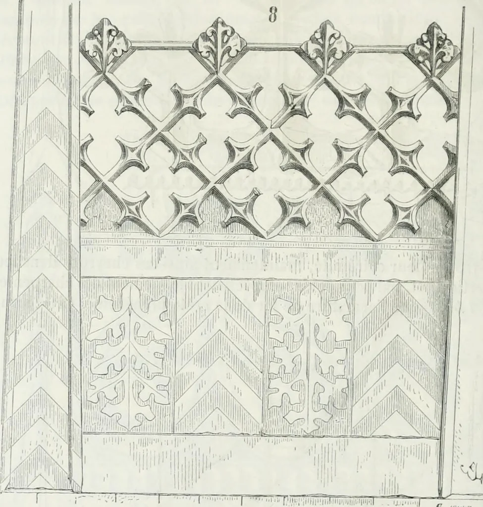 An illustration from Dictionnaire raisonné de l'architecture française du XIe au XVIe siècle, 1875, leaf 407