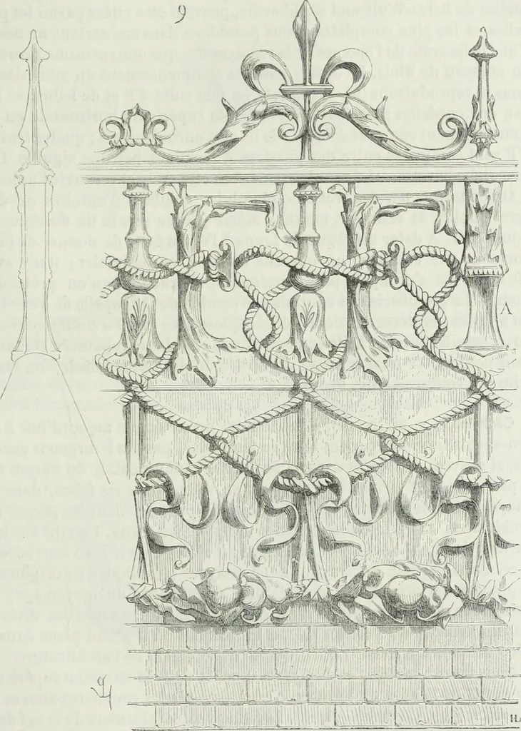 An illustration from Dictionnaire raisonné de l'architecture française du XIe au XVIe siècle, 1875, leaf 408