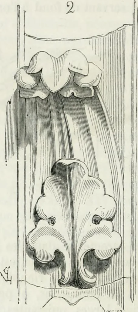 An illustration from Dictionnaire raisonné de l'architecture française du XIe au XVIe siècle, 1875, leaf 411
