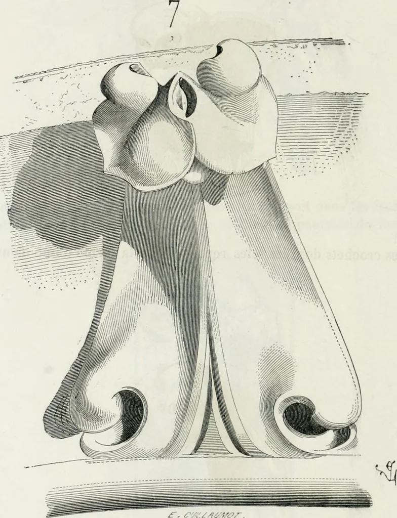 An illustration from Dictionnaire raisonné de l'architecture française du XIe au XVIe siècle, 1875, leaf 415