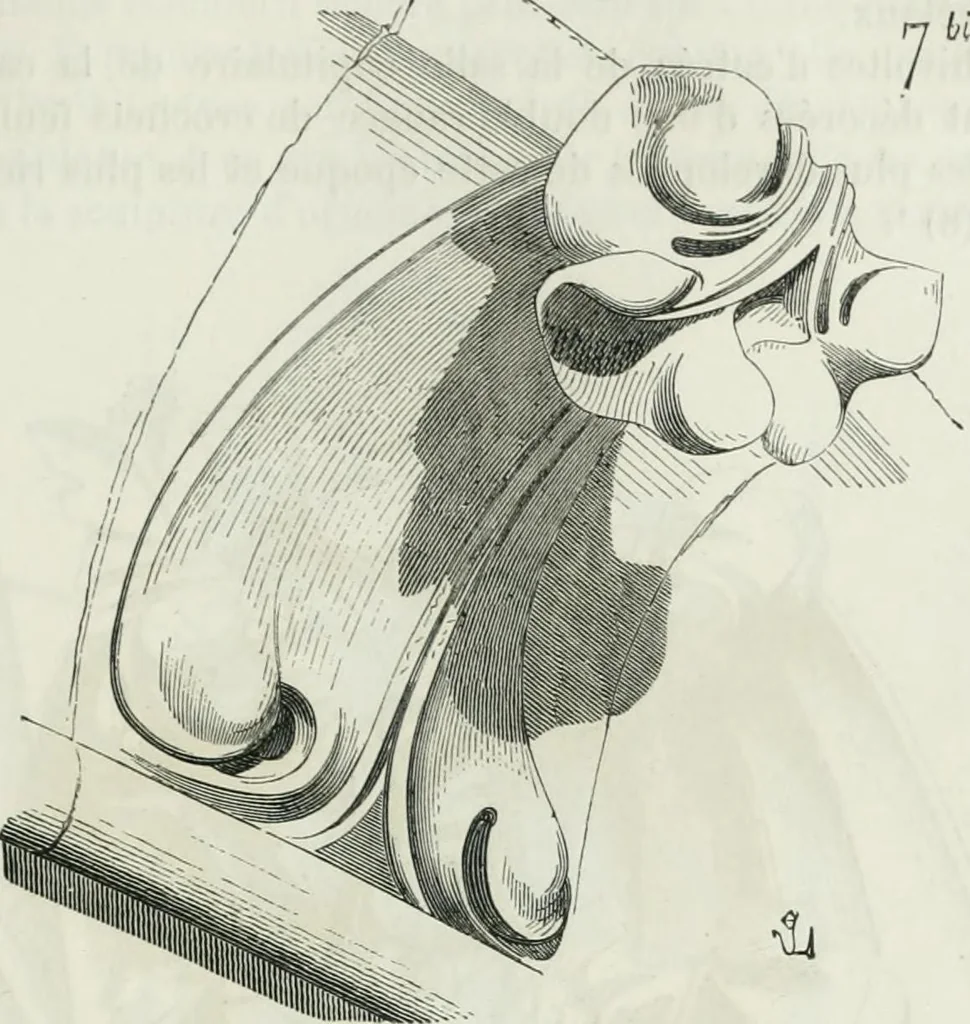 An illustration from Dictionnaire raisonné de l'architecture française du XIe au XVIe siècle, 1875, leaf 416