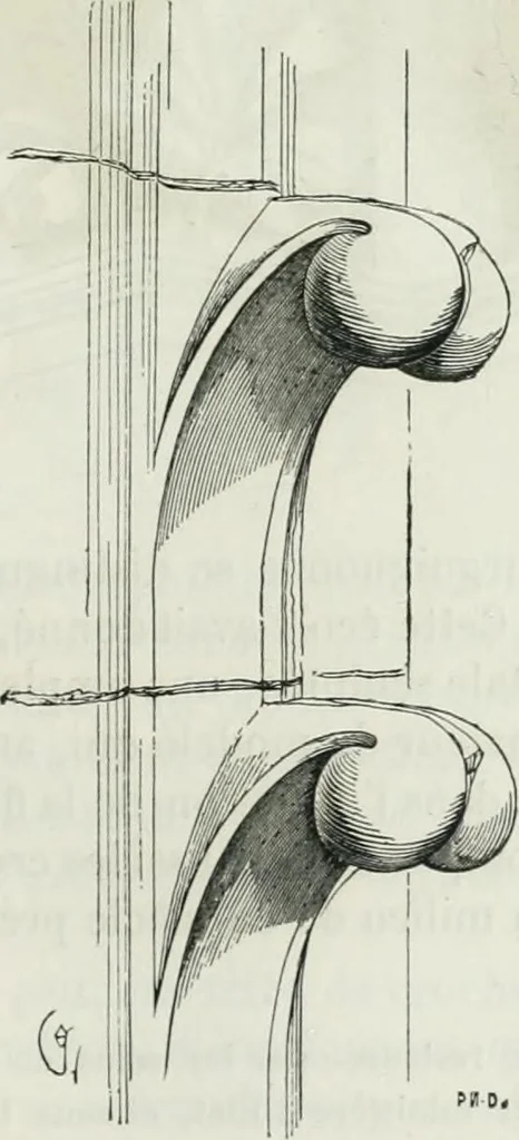 An illustration from Dictionnaire raisonné de l'architecture française du XIe au XVIe siècle, 1875, leaf 416