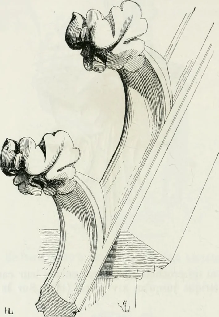 An illustration from Dictionnaire raisonné de l'architecture française du XIe au XVIe siècle, 1875, leaf 421