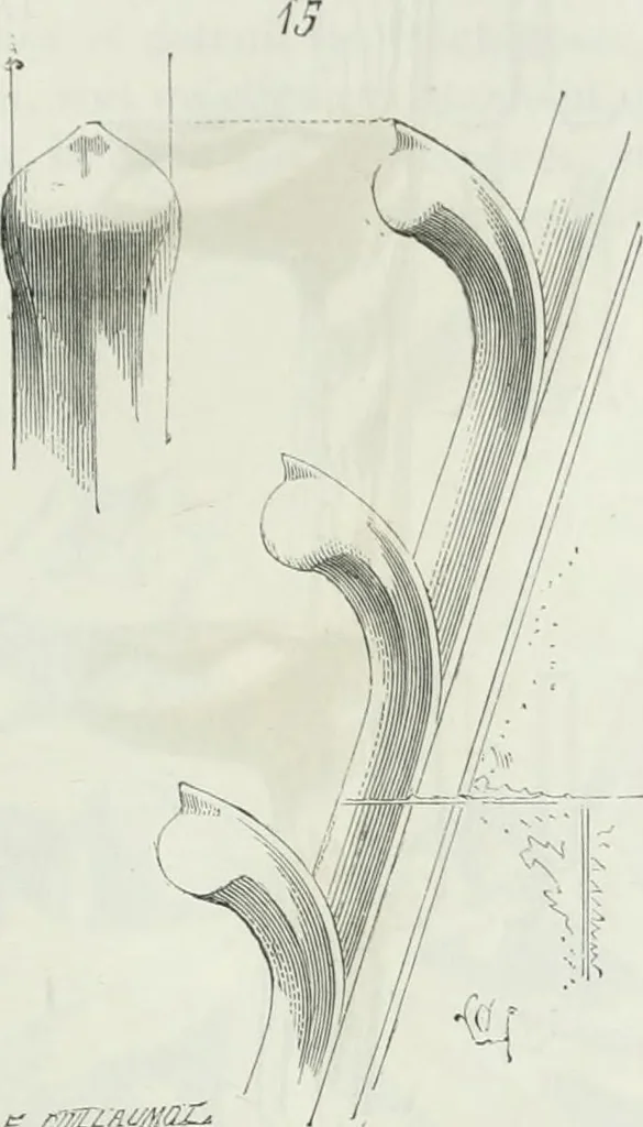 An illustration from Dictionnaire raisonné de l'architecture française du XIe au XVIe siècle, 1875, leaf 424