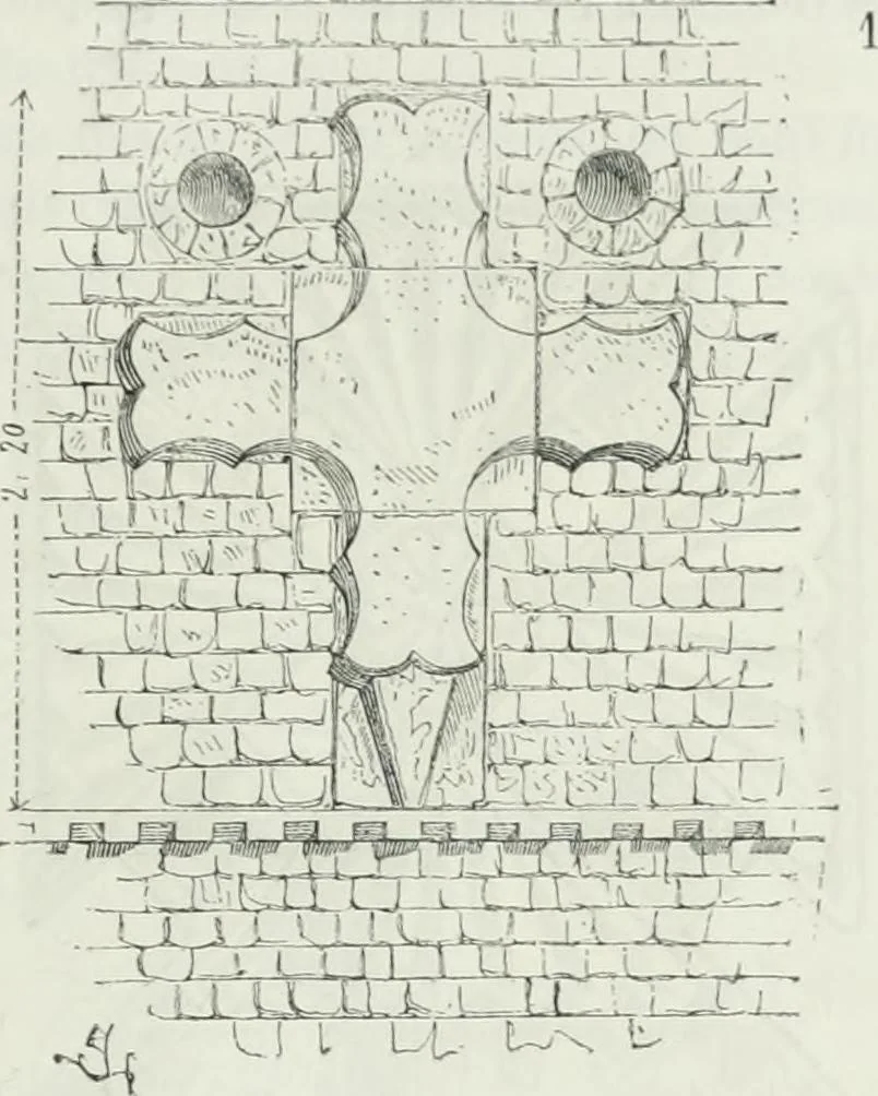 An illustration from Dictionnaire raisonné de l'architecture française du XIe au XVIe siècle, 1875, leaf 428