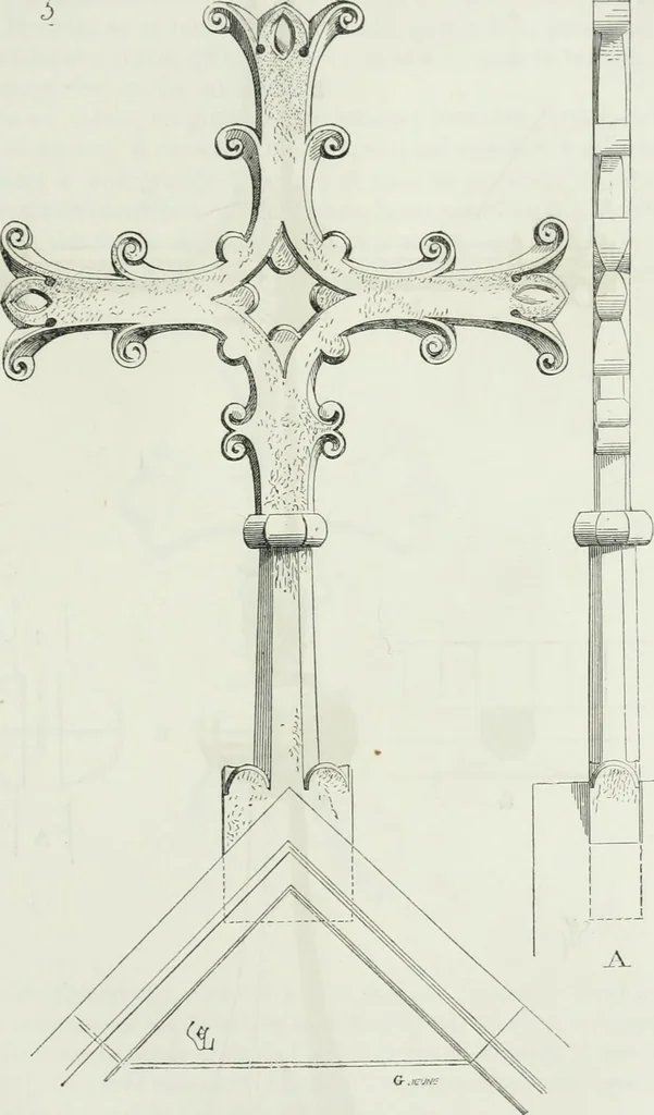 An illustration from Dictionnaire raisonné de l'architecture française du XIe au XVIe siècle, 1875, leaf 432