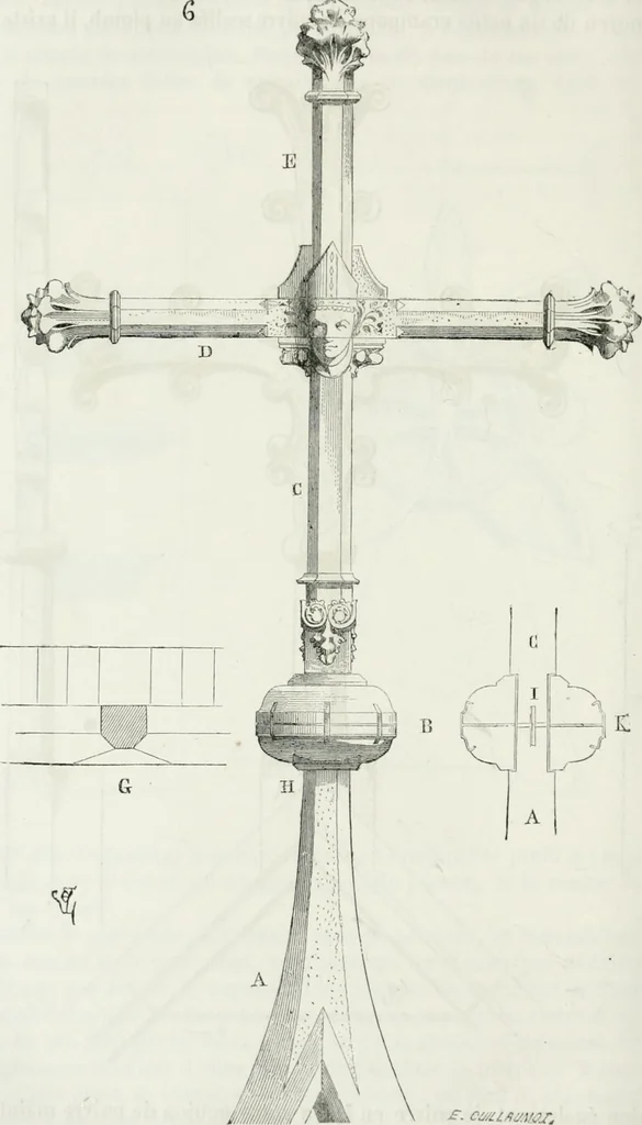 An illustration from Dictionnaire raisonné de l'architecture française du XIe au XVIe siècle, 1875, leaf 433