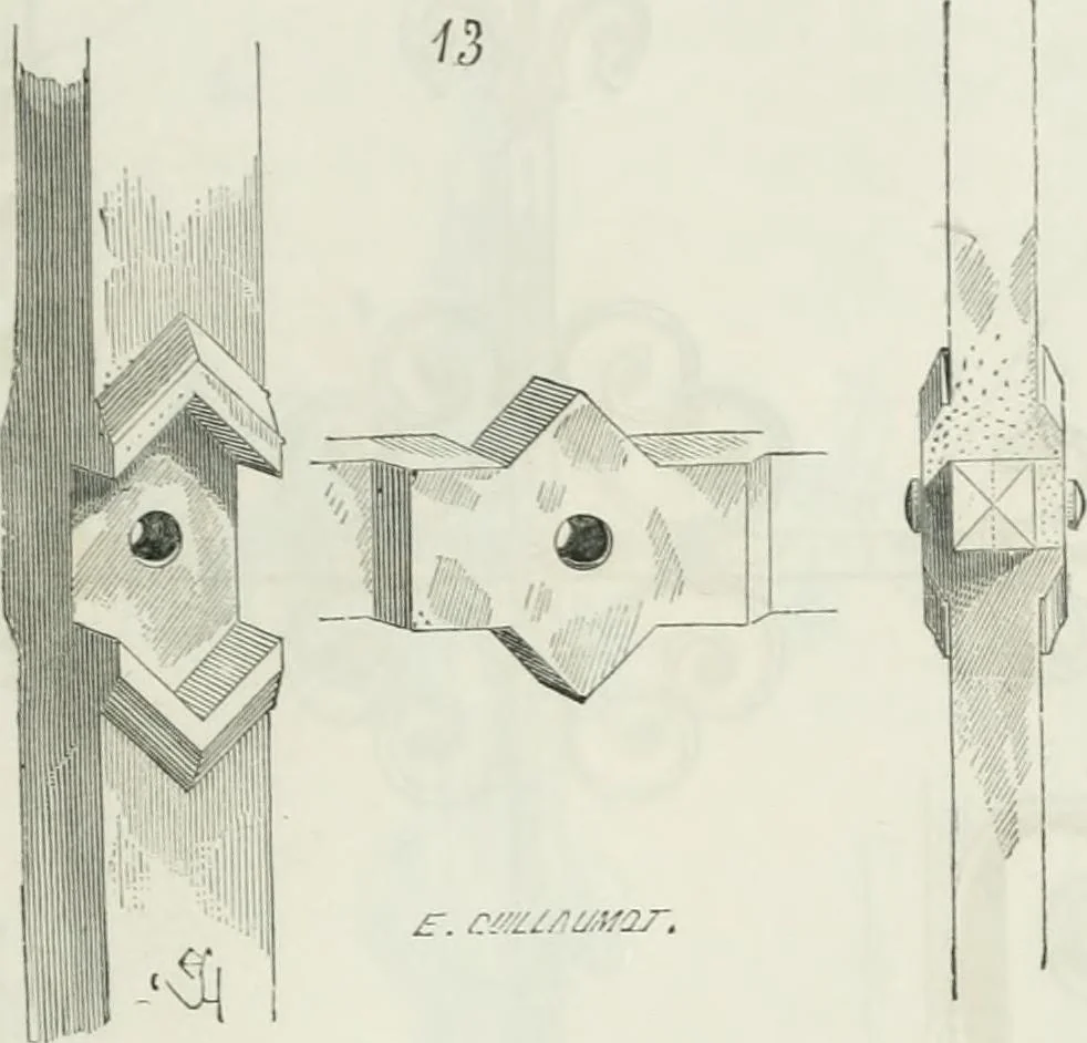 An illustration from Dictionnaire raisonné de l'architecture française du XIe au XVIe siècle, 1875, leaf 438