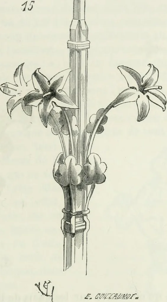 An illustration from Dictionnaire raisonné de l'architecture française du XIe au XVIe siècle, 1875, leaf 440