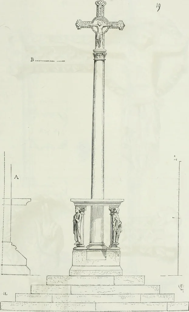 An illustration from Dictionnaire raisonné de l'architecture française du XIe au XVIe siècle, 1875, leaf 444