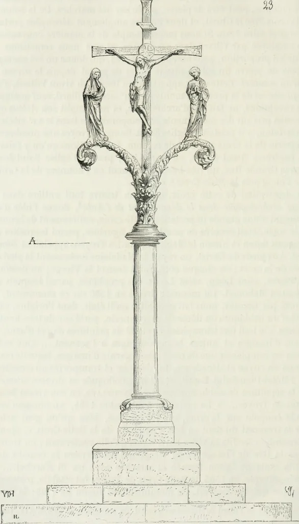 An illustration from Dictionnaire raisonné de l'architecture française du XIe au XVIe siècle, 1875, leaf 451