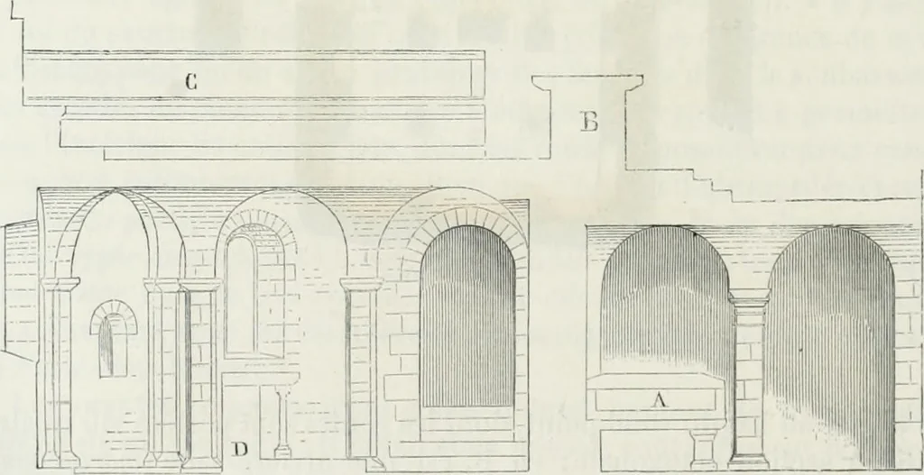 An illustration from Dictionnaire raisonné de l'architecture française du XIe au XVIe siècle, 1875, leaf 459
