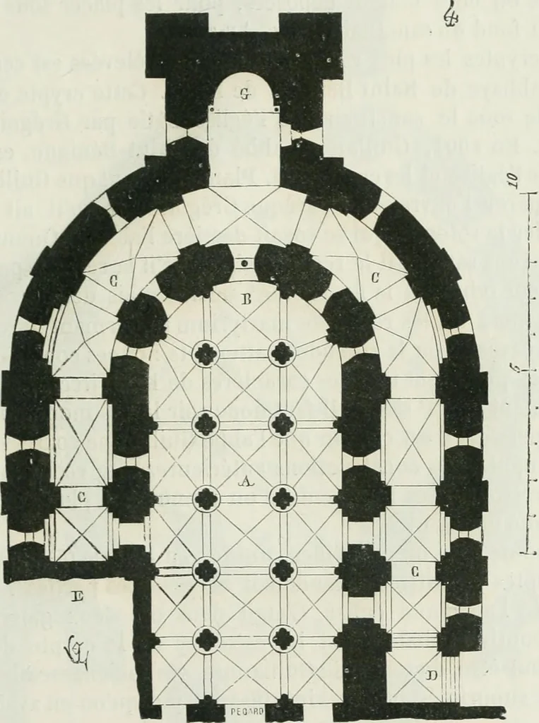 An illustration from Dictionnaire raisonné de l'architecture française du XIe au XVIe siècle, 1875, leaf 460