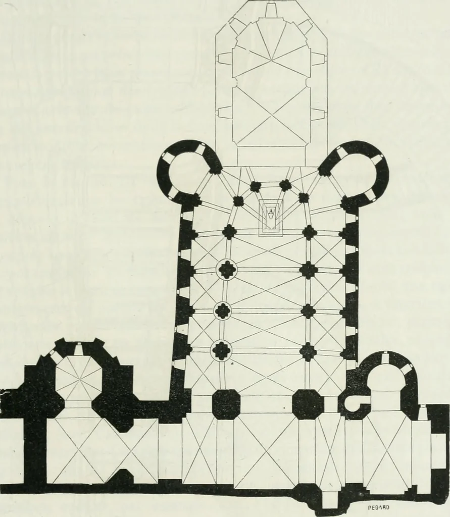An illustration from Dictionnaire raisonné de l'architecture française du XIe au XVIe siècle, 1875, leaf 466