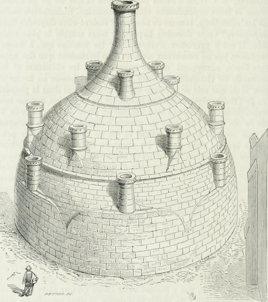 An illustration from Dictionnaire raisonné de l'architecture française du XIe au XVIe siècle, 1875, leaf 471