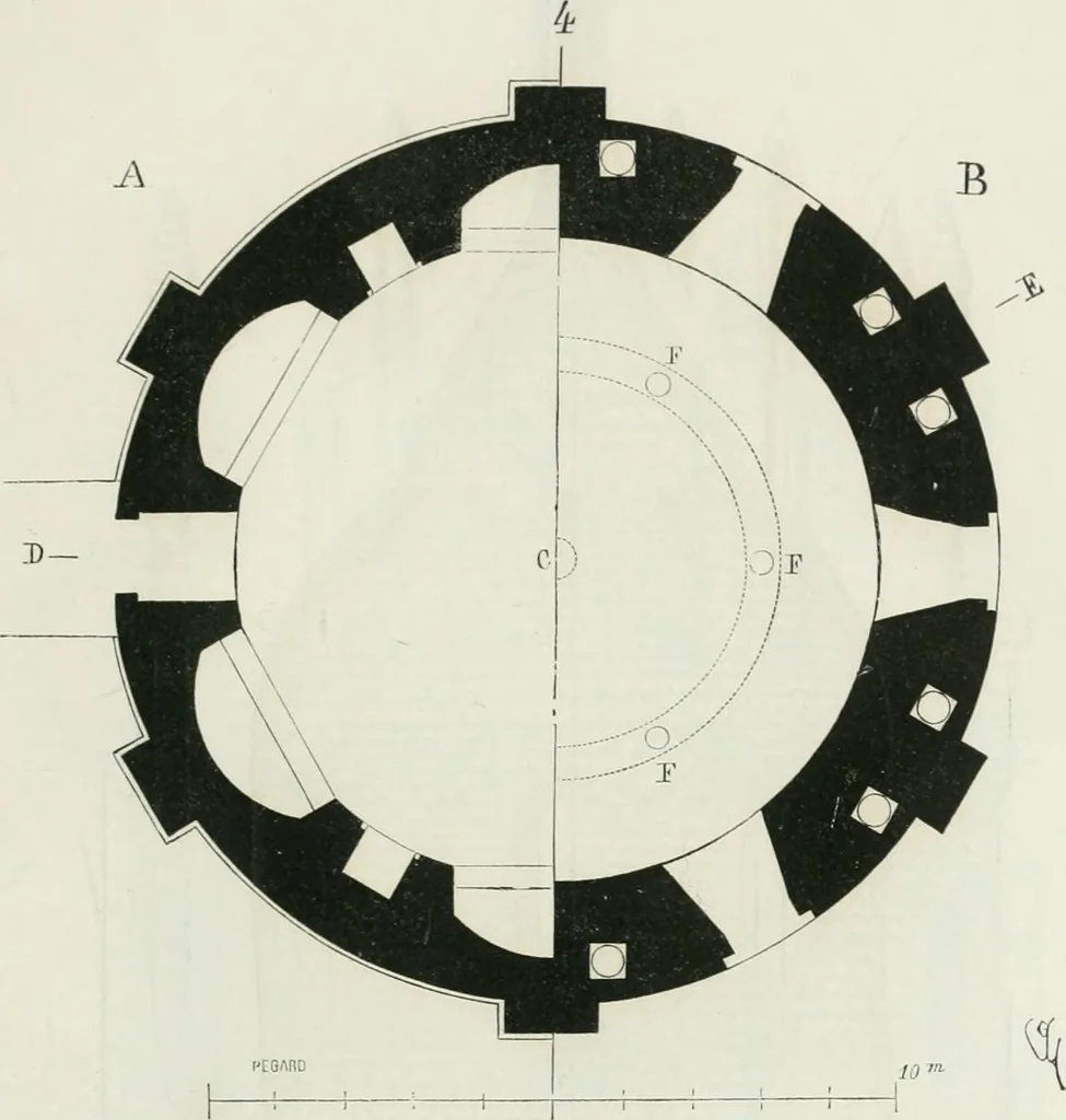 An illustration from Dictionnaire raisonné de l'architecture française du XIe au XVIe siècle, 1875, leaf 474