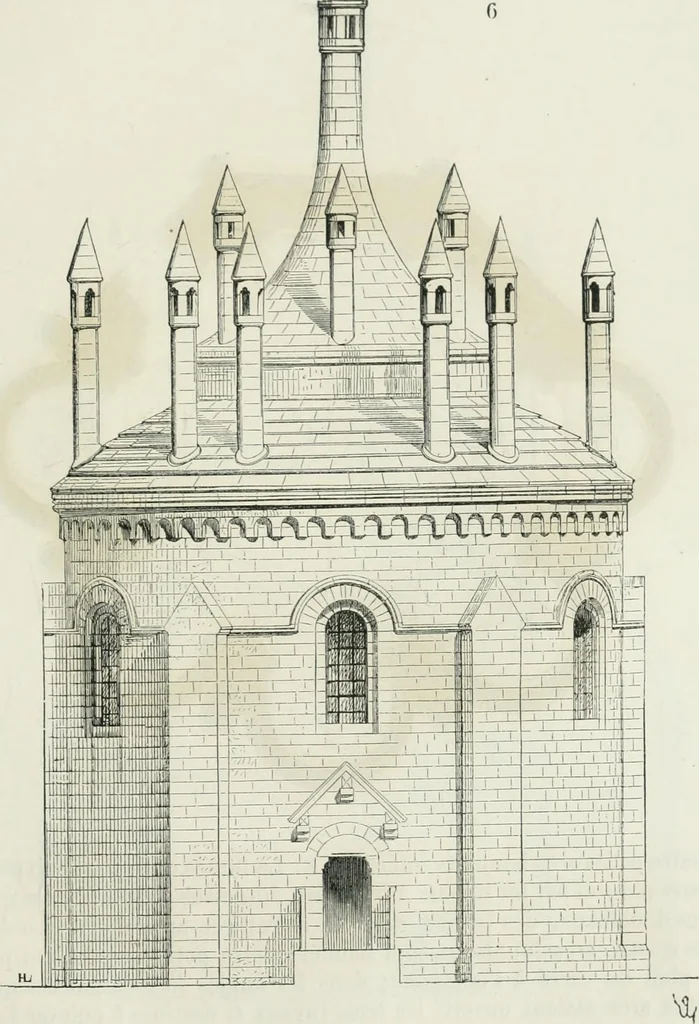 An illustration from Dictionnaire raisonné de l'architecture française du XIe au XVIe siècle, 1875, leaf 476
