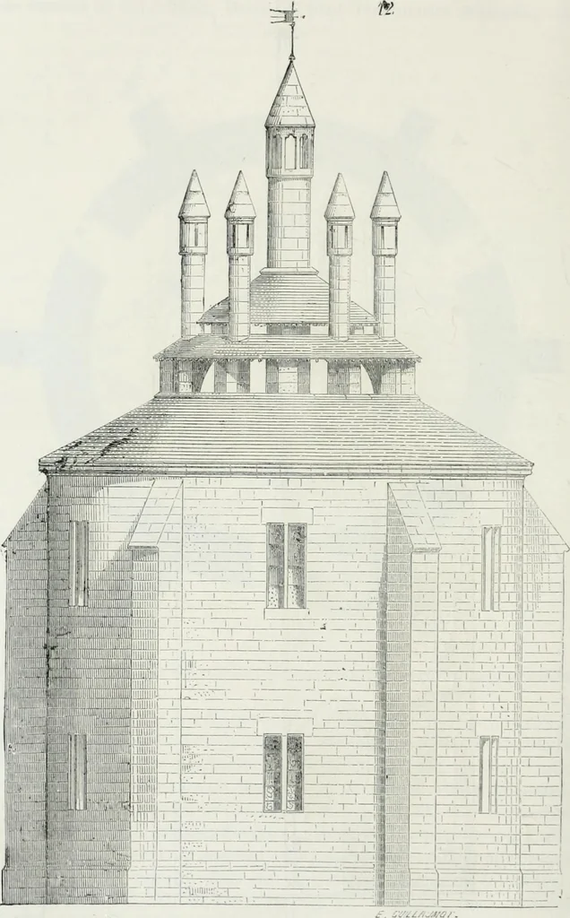 An illustration from Dictionnaire raisonné de l'architecture française du XIe au XVIe siècle, 1875, leaf 483